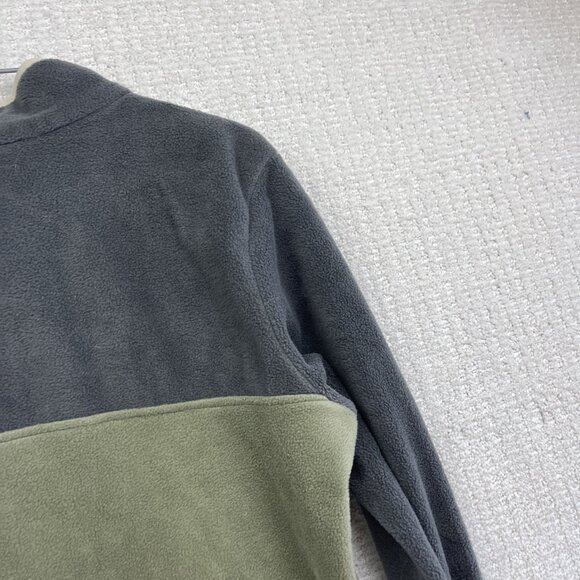 Columbia Jacket Wom M Benton Spring Half Snap Fleece Pullover Green / Gray Camp - Picture 15 of 15